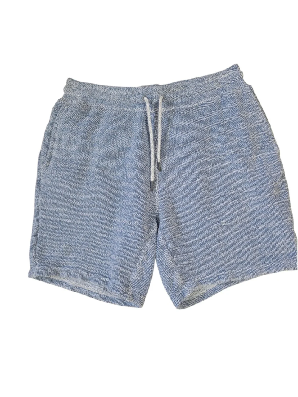 Faherty Brand Whitewater Sweatshort Blue Drawstring Medium Waist 30 Inseam 7 Men